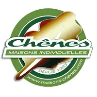 Logo blanc Maisons Chênes